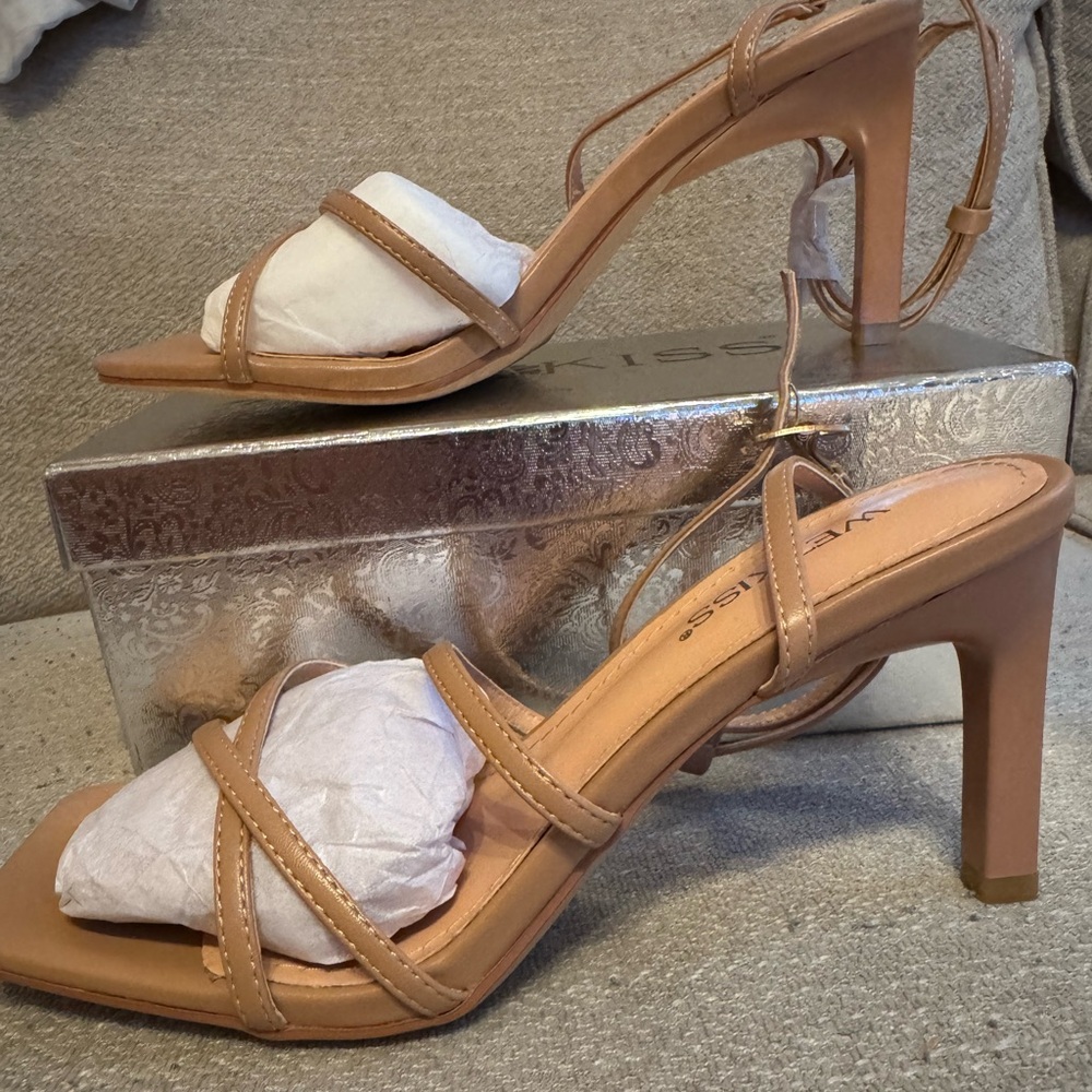 Strappy Tan Heels